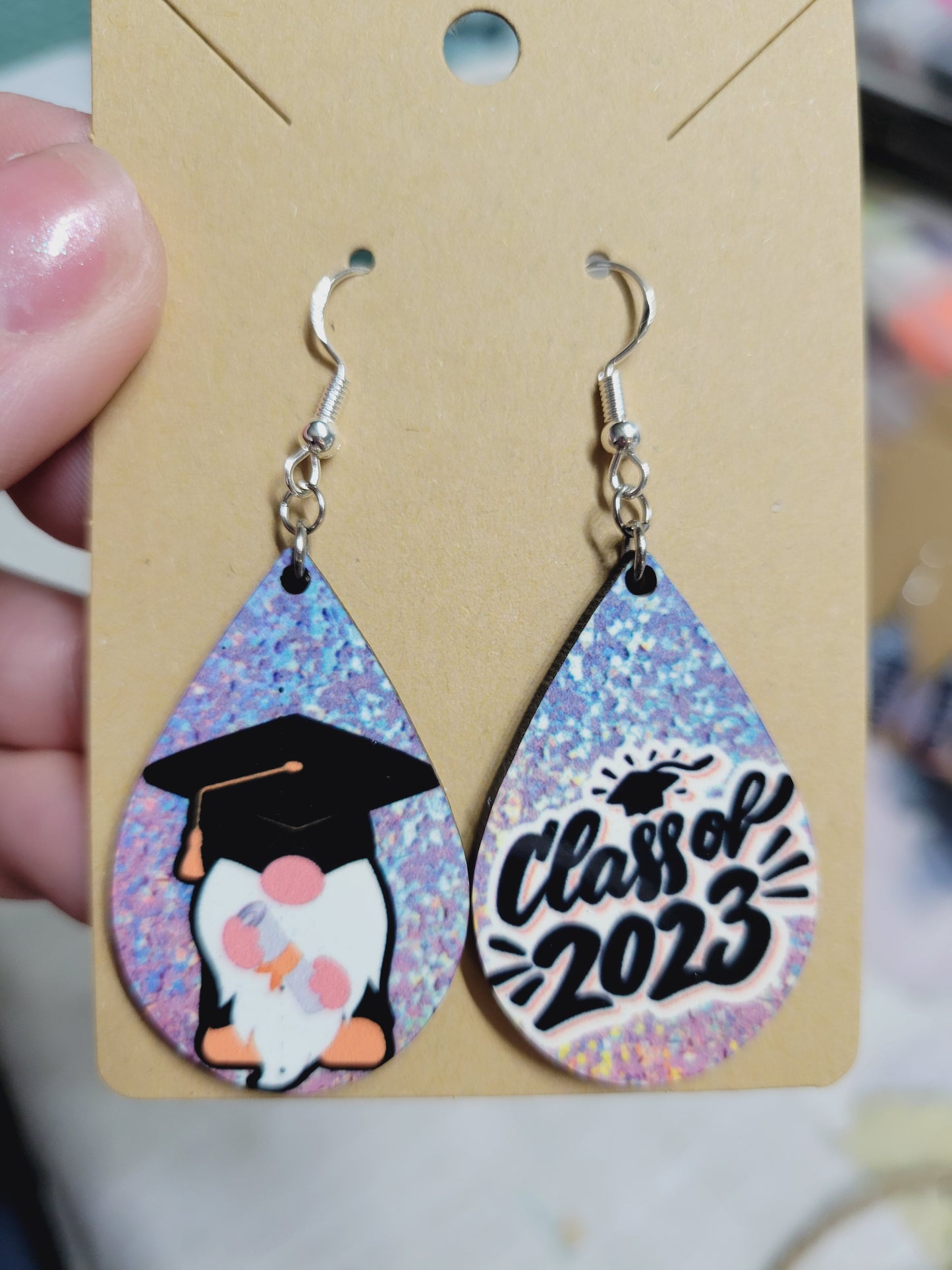 Gnome Class of 2023 Graduation Earrings