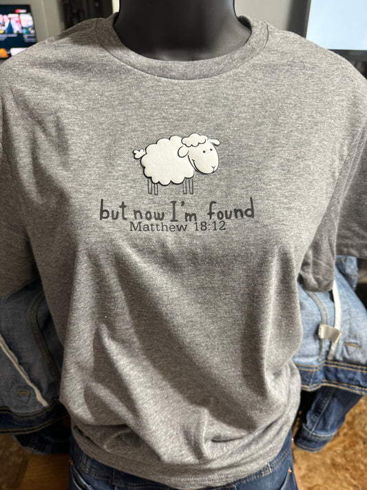 3D puffy sheep But Now Im Found t-shirt