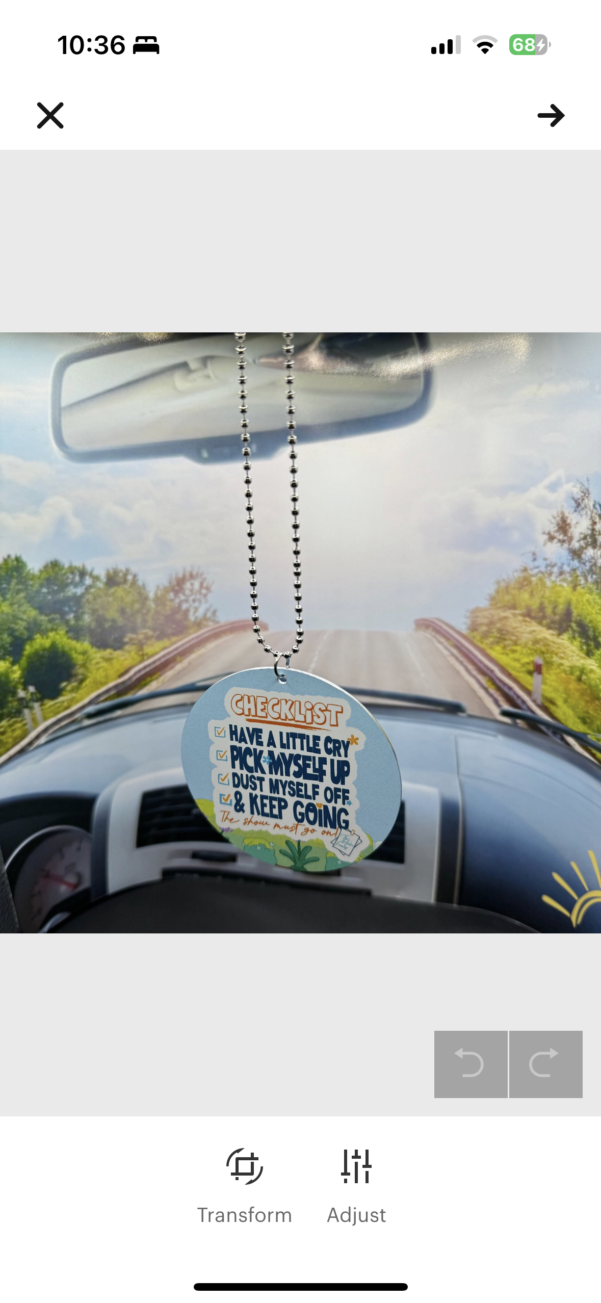 Bluey, Janet and Rita’s Driving School Rear view mirror charm, car accessory