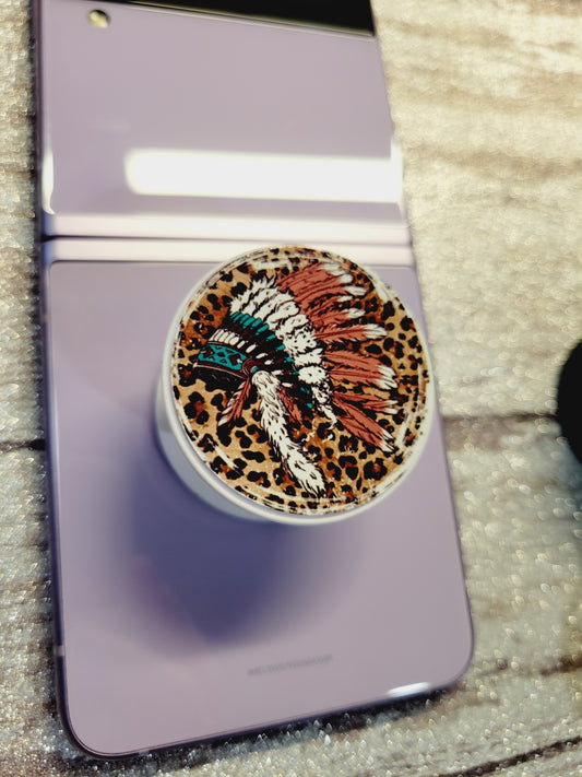 Indian head dress feathers Phone Grip
