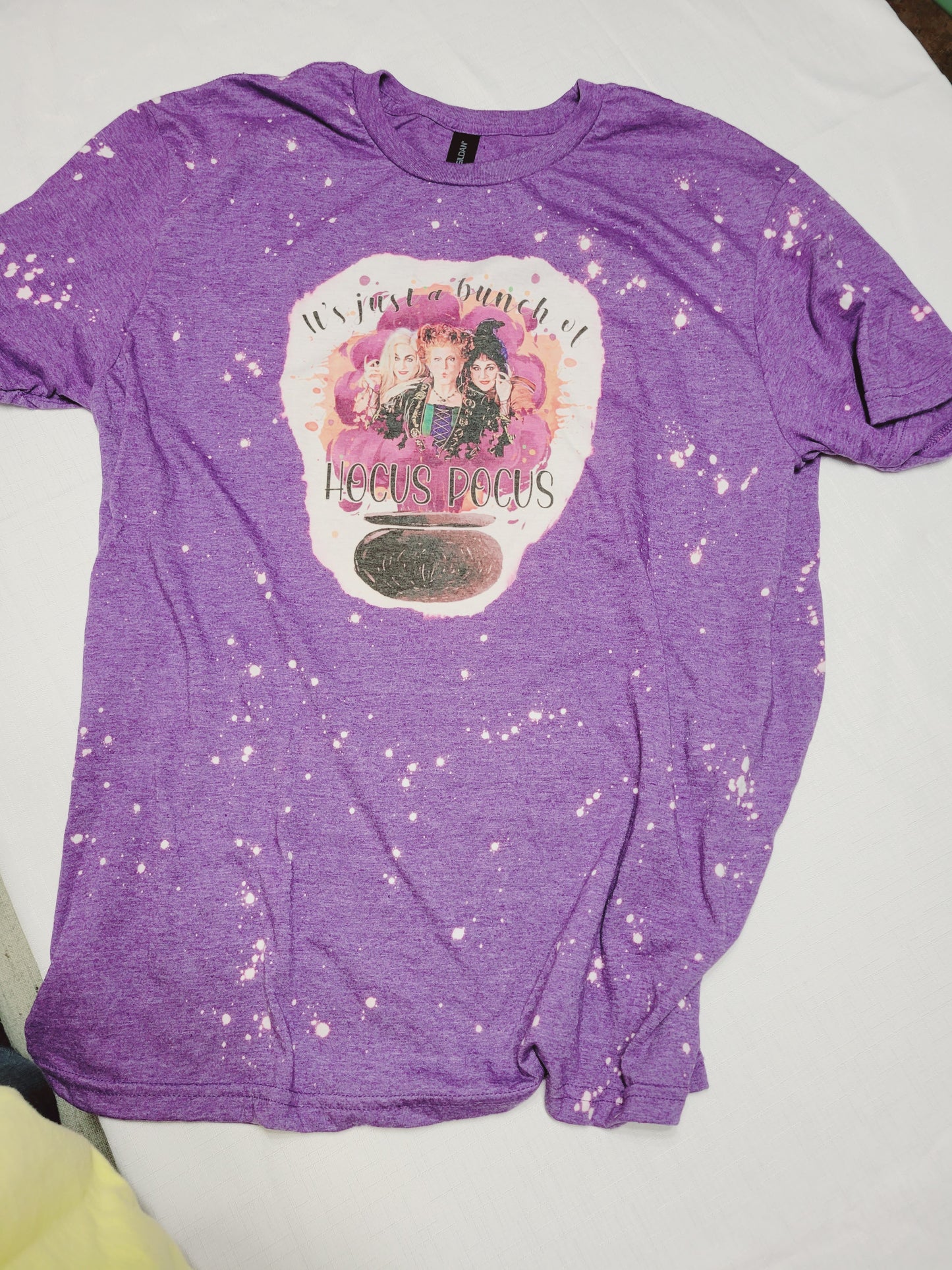 Hand bleached custom It's just a bunch of Hocus Pocus t-shirt