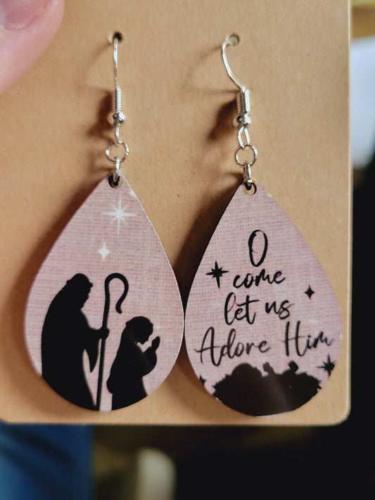 Oh Come Let Us Adore Him Earrings