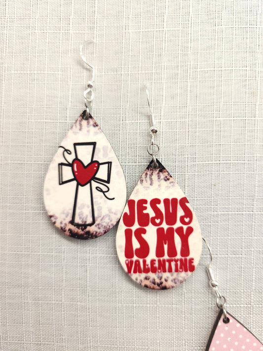 Jesus is my Valentine Earrings