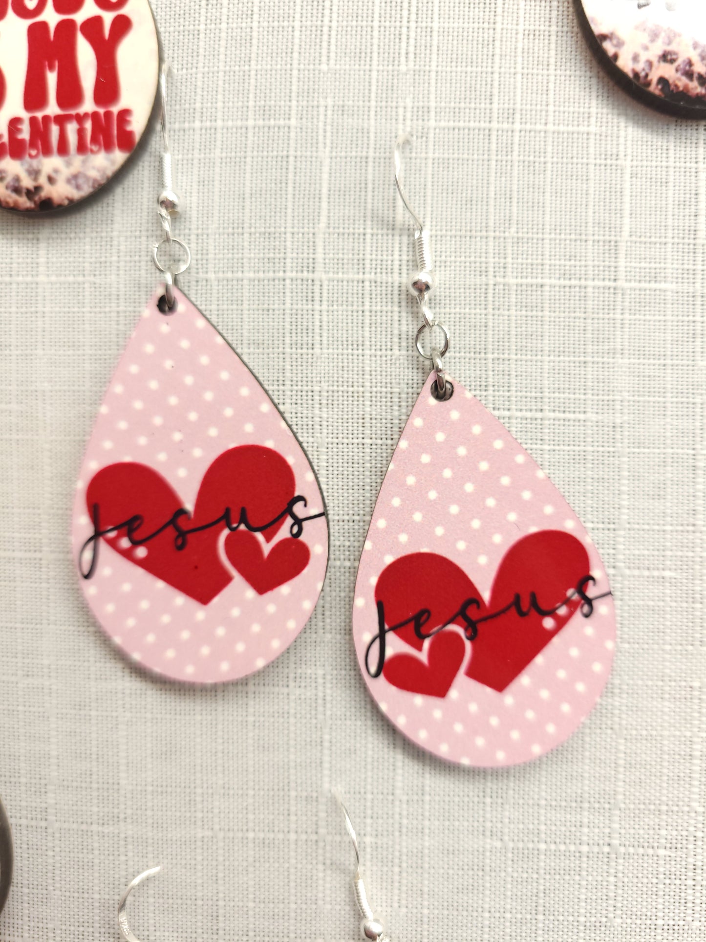 Jesus heart Valentine Earrings