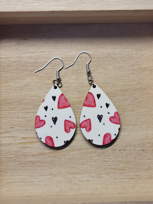 Stitch and Angel Valentine Earrings