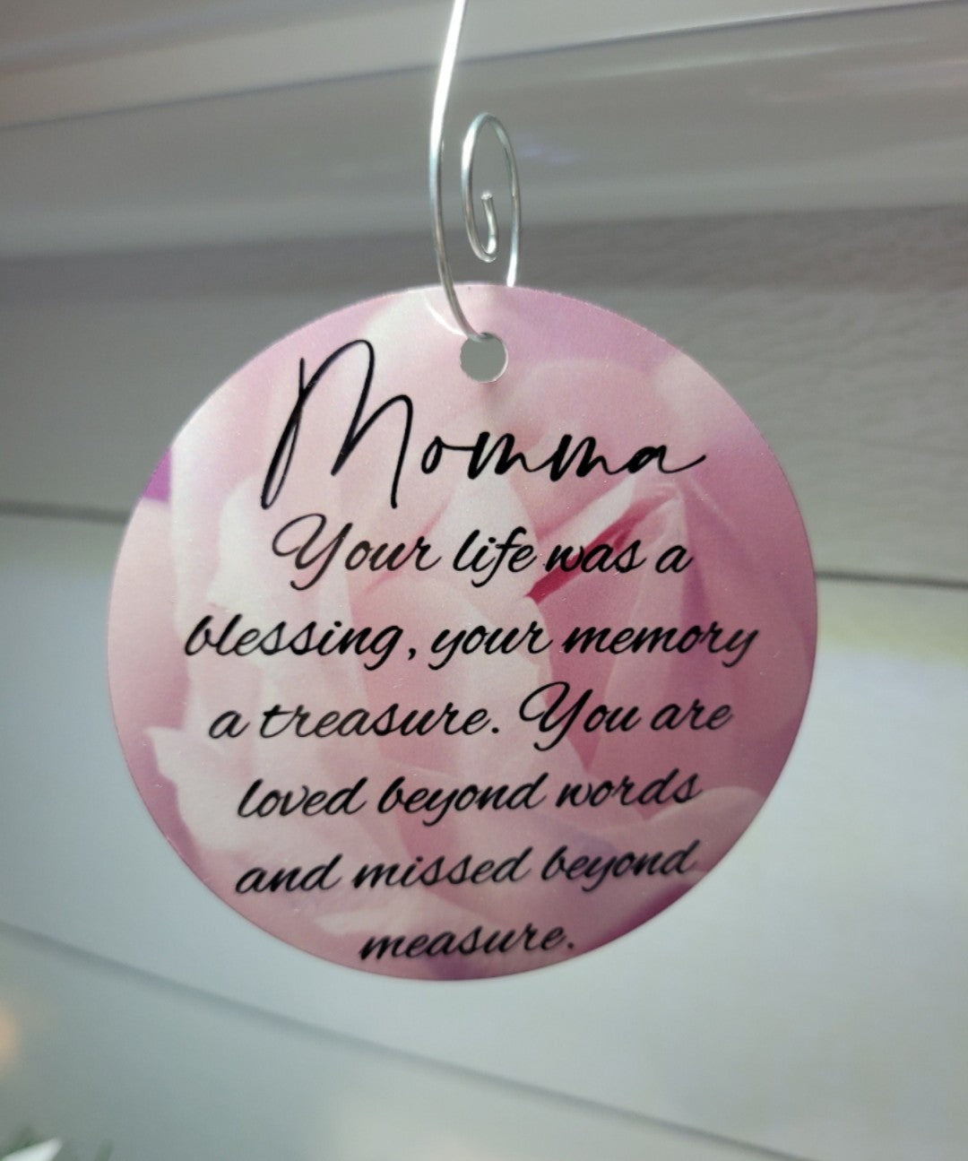 In Loving Memory Photo Ornament, Christmas Ornament, Custom Ornament, Memorial Ornament, Mirror Charm, Photo Charm, Loss of Loved One