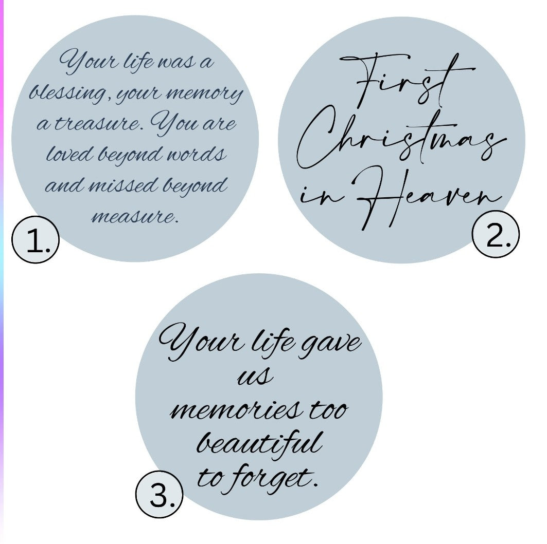 In Loving Memory Photo Ornament, Christmas Ornament, Custom Ornament, Memorial Ornament, Mirror Charm, Photo Charm, Loss of Loved One