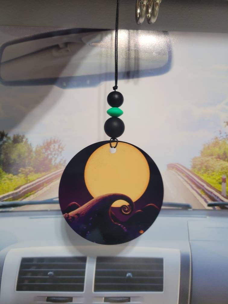 Stitch, Oogie Boogie, rear view mirror charm, car accessory